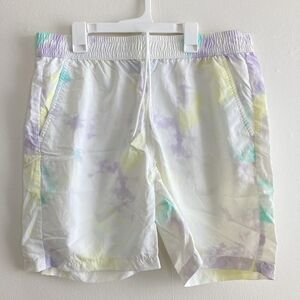 Original Use| Medium| White Purple | Mens | Hybrid Shorts Swim Trunks | Tie Dye